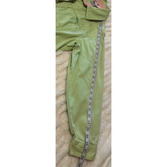 Quaker Factory Light Green Button-Down Jacket Cotton Blend Women's Size M (READ) - Picture 14 of 16